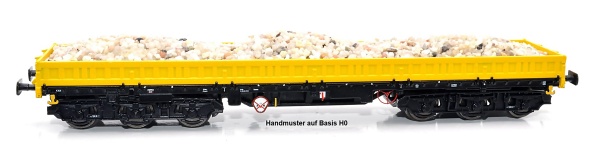 NPE Modellbau NW52934 - TT - Bauzugwagen Samms-u 454 Kies, DB AG, Ep. VI